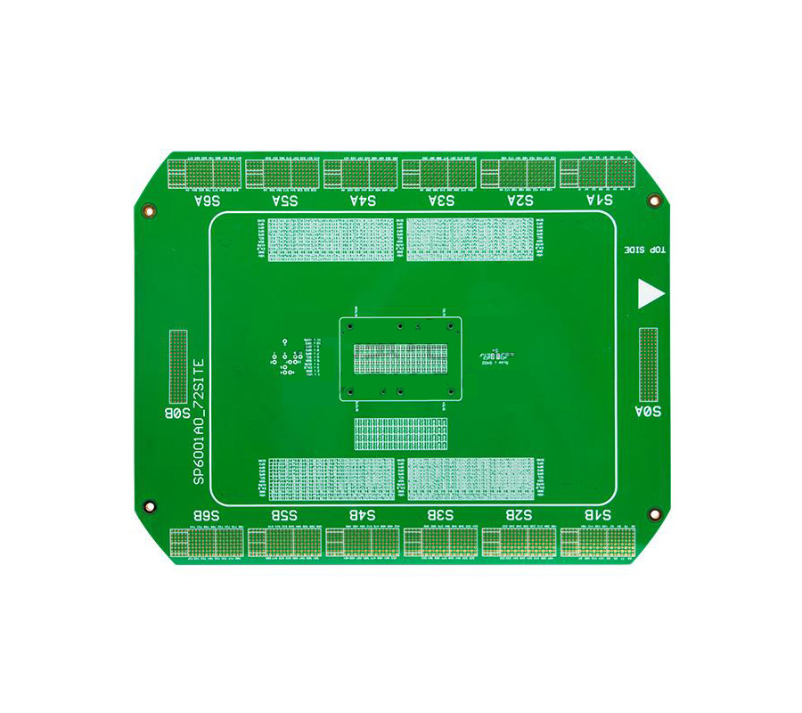 14 layer high aspect ratio semiconductor test thick gold plate