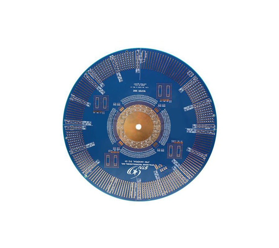 High aspect ratio semiconductor thick gold PCB